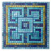 Carreau Mosaic Tile Greek Meander Key (Devant)