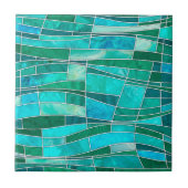 Carreau Mosaic Waves Art - Ocean Gems (Devant)