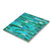 Carreau Mosaic Waves Art - Ocean Gems (Côté)