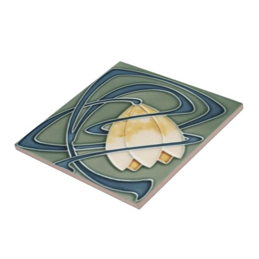 Carreau mosaïque avec image jugendstill (Côté)