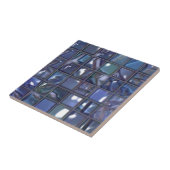 Carreau Mosaïque bleue moderne (Côté)