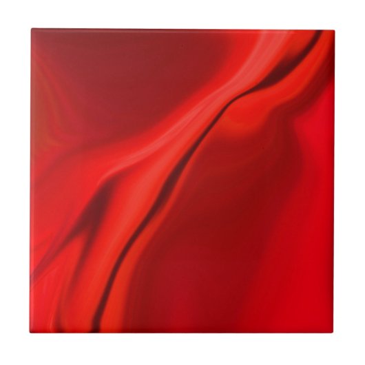 Carreau Mosaïque de conception rouge lisse (Devant)