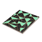 Carreau Mosaïque de marbre noir (Côté)