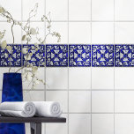 Carreau Mosaïque de mosaïque grecque Art Blue Glass et Pea<br><div class="desc">Mosaïque de mosaïque grecque Art Blue Glass et Pearl</div>