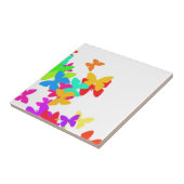 Carreau Mosaïque de papillon coloré (Côté)