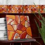 Carreau Mosaïque de pierres d'agate rouge et jaune<br><div class="desc">Cette magnifique tuile fait partie de ma collection "I see red" de tuiles aux tons rouge et orange dans différentes textures - aquarelle, marbre, agate, carnelien, citrine. Utilisez-le pour créer un look époustouflant dans la salle de bain ou la douche - mosaïque d'accent derrière le mixer ou la baignoire par...</div>