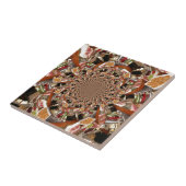 Carreau Mosaïque de sushis Brown (Côté)
