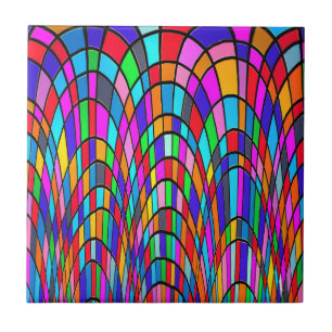 Carreau Mosaïque de verre coloré Art abstrait