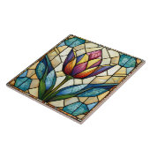 Carreau Mosaïque de verre tulipe (Côté)