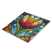 Carreau Mosaïque de verre tulipe (Côté)