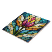 Carreau Mosaïque de verre tulipe (Côté)