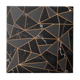 Carreau Mosaïque dorée de marbre