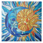 Carreau Mosaïque du soleil et de la lune (Devant)