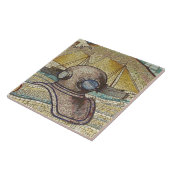 Carreau Mosaïque du vieux casque de plongeurs (Côté)