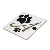 Carreau Mosaïque Empreinte de patte (Côté)