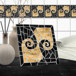 Carreau Mosaïque en mosaïque grecque Noir et or<br><div class="desc">Mosaïque en mosaïque grecque Noir et or</div>