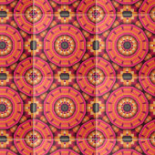 Carreau Mosaïque funky Géométrique Orange et Rose Backspla
