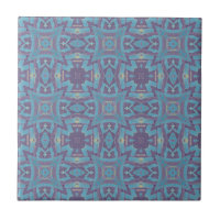 mosaïque géométrique marocaine turquoise violet