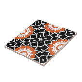 Carreau Mosaïque marocaine blanche noire (Côté)