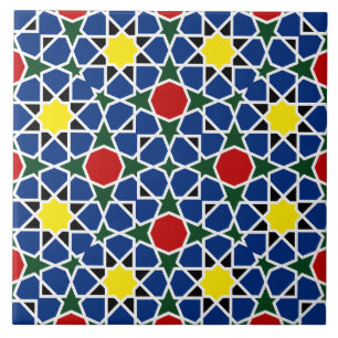 Carreau Mosaïque marocaine Mosaïque géométrique Motif