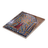 Carreau mosaïque marocaine multicolore art géométrique  (Côté)