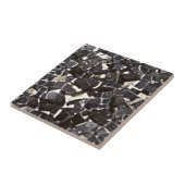 Carreau Mosaïque noire et blanche (Côté)