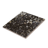 Carreau Mosaïque noire et blanche (Côté)