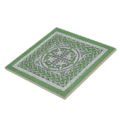 Carreau Mosaïque romaine antique en vert (Côté)