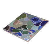 Carreau Mosaïques de bleu d'Antoni Gaudi (Côté)