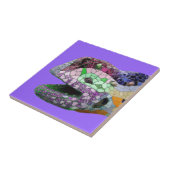 Carreau Mosaïques de tête de lézard de Gaudi (Côté)