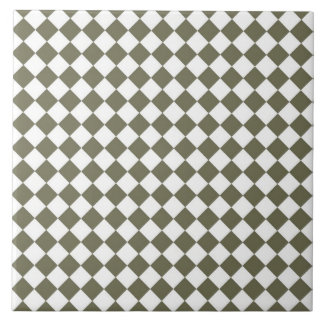 Carreau Moss Green Diamond Check motif