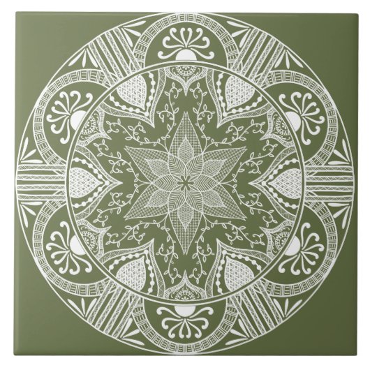 Carreau Moss Mandala (Devant)