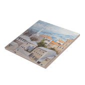 Carreau Mostar, Bosnie - Peinture Townscape Acrylique (Côté)