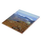 Carreau Mot d'argent sur la rime du cratère de Haleakala d (Côté)