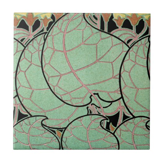 Carreau Motif #10 de Nouveau d'art (Devant)