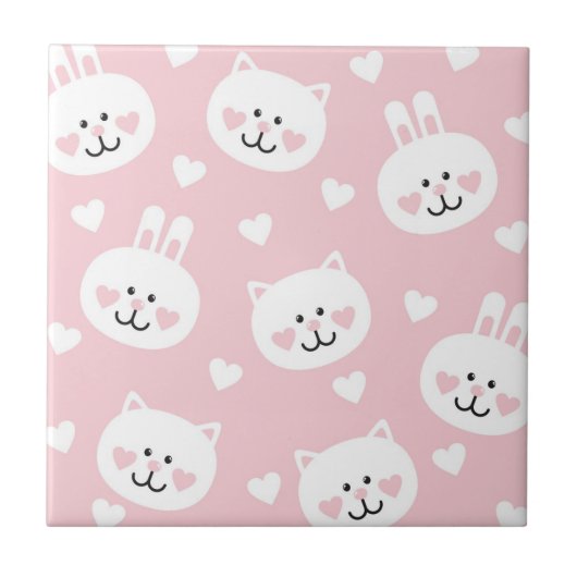 Carreau Motif 2 d'amour (Devant)