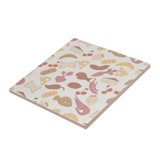 Carreau Motif 2 de nourriture (Côté)