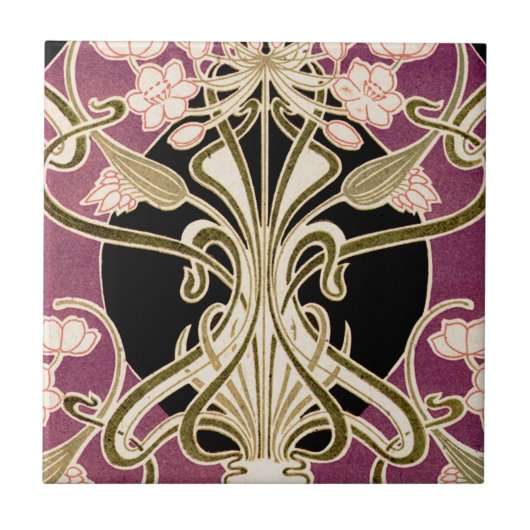 Carreau Motif #2 de Nouveau d'art (Devant)