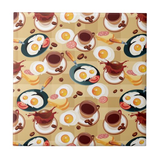 Carreau Motif 3 de petit déjeuner (Devant)