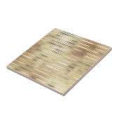 Carreau motif à bande d'or brillant brillant élégant (Côté)