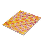 Carreau Motif à bandes orange (Côté)