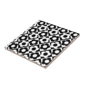 Carreau Motif à bille en diamant noir et blanc (Côté)