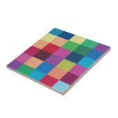 Carreau Motif à damier coloré (Côté)