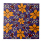 Carreau Motif à fleurs de verre (Devant)