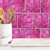 Carreau Motif à fleurs roses Hydrangea