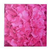 Carreau Motif à fleurs roses Hydrangea (Devant)