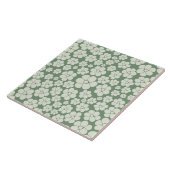 Carreau Motif à fleurs - Vert (Côté)
