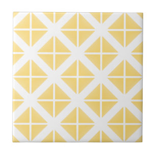 Carreau Motif à la mode jaune de triangle