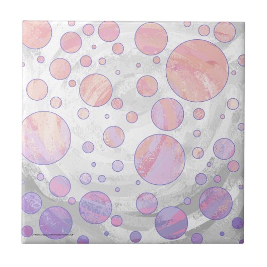 Carreau Motif à points rose clair (Devant)