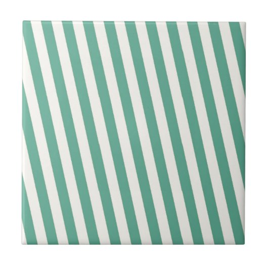 Carreau Motif à rayures bleu rétro (Devant)